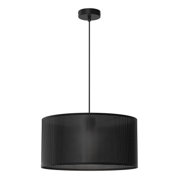 Lámpara colgante con cable LOFT SHADE 1xE27/60W/230V diámetro 40 cm negro