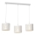 Lámpara colgante con cable LOFT SHADE 3xE27/60W/230V blanco/dorado