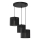 Lámpara colgante con cable LOFT SHADE 3xE27/60W/230V negro