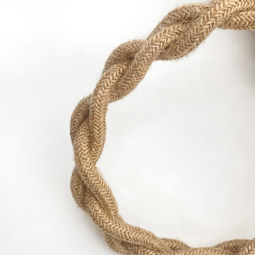 Lámpara colgante con cable LOOMIS 3xE27/15W/230V 130 cm beige/roble