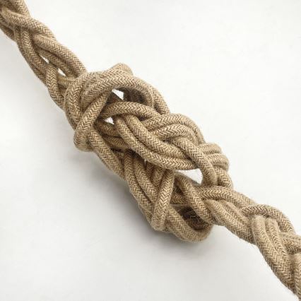 Lámpara colgante con cable LOOMIS 5xE27/15W/230V 130 cm beige/roble