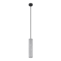 Lámpara colgante con cable LUVO 1xGU10/40W/230V hormigón/negro