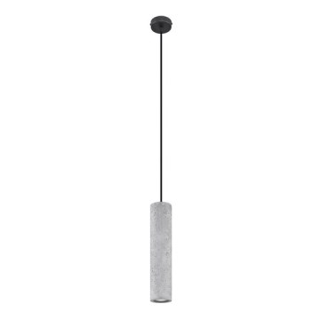 Lámpara colgante con cable LUVO 1xGU10/40W/230V hormigón/negro