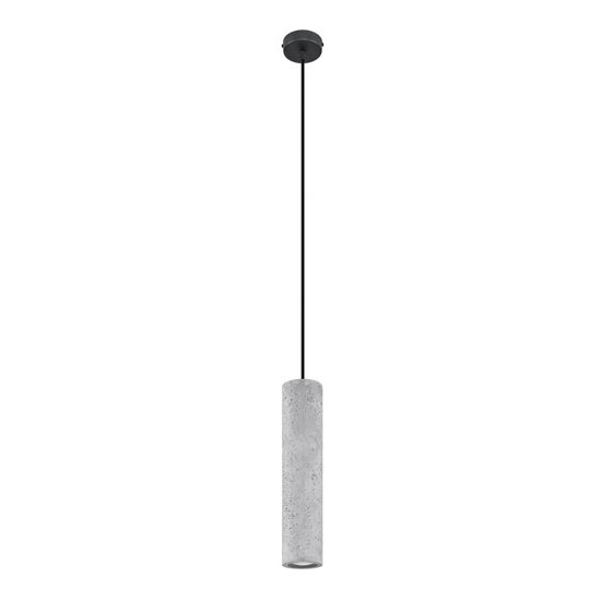 Lámpara colgante con cable LUVO 1xGU10/40W/230V hormigón/negro