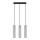 Lámpara colgante con cable LUVO 3xGU10/40W/230V hormigón/negro