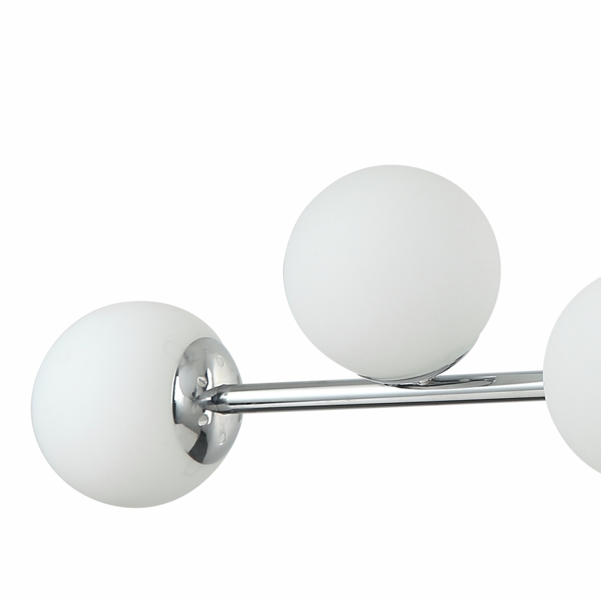 Lámpara colgante con cable MADDIE 6xE14/5W/230V cromo brillante