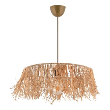 Lámpara colgante con cable MARISKA 1xE27/40W/230V de rafia