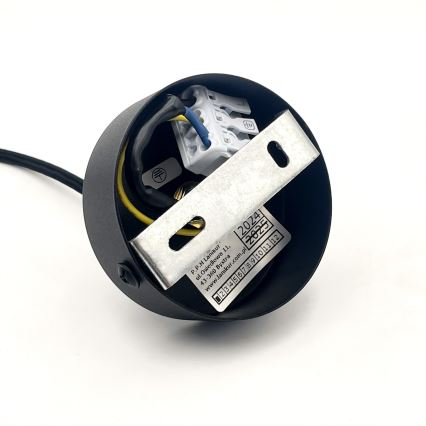 Lámpara colgante con cable MARKUS 1xE27/15W/230V negro/roble