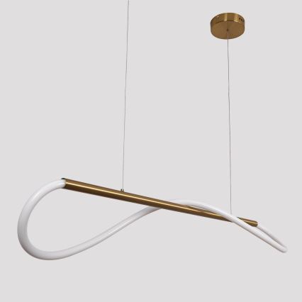 Lámpara colgante con cable MELECA LED/24W/230V 3000/4000/6000K 100 cm dorada