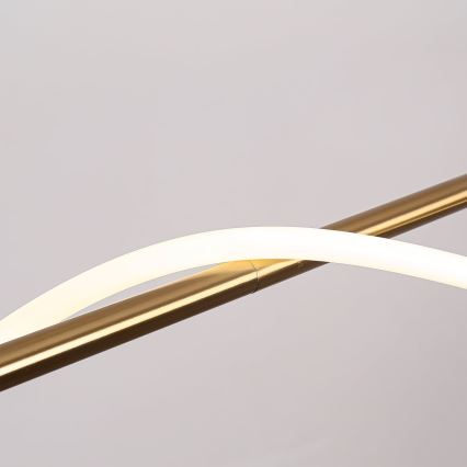 Lámpara colgante con cable MELECA LED/24W/230V 3000/4000/6000K 100 cm dorada