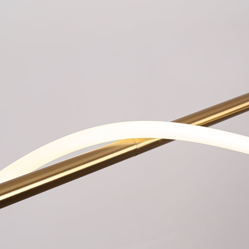 Lámpara colgante con cable MELECA LED/24W/230V 3000/4000/6000K 100 cm dorada