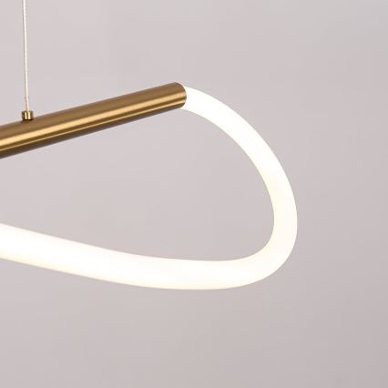 Lámpara colgante con cable MELECA LED/24W/230V 3000/4000/6000K 100 cm dorada