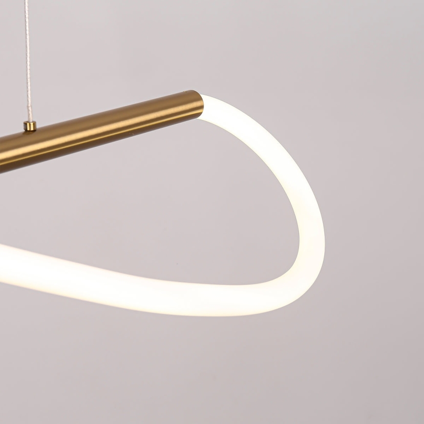 Lámpara colgante con cable MELECA LED/24W/230V 3000/4000/6000K 100 cm dorada