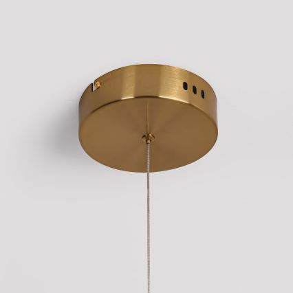 Lámpara colgante con cable MELECA LED/24W/230V 3000/4000/6000K 100 cm dorada