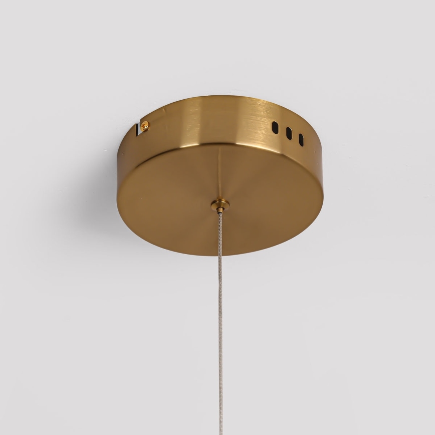 Lámpara colgante con cable MELECA LED/24W/230V 3000/4000/6000K 100 cm dorada