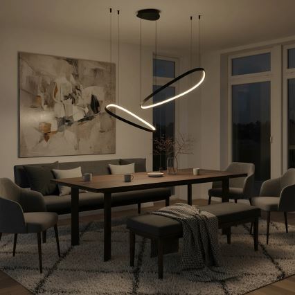 Lámpara colgante con cable MICHELLE LED/48W/230V 4000K, negra