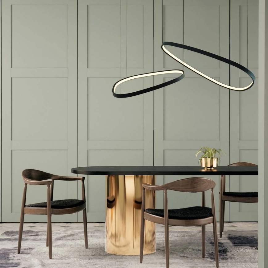 Lámpara colgante con cable MICHELLE LED/48W/230V 4000K, negra