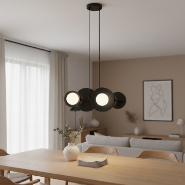 Lámpara colgante con cable MODEL 4xG9/8W/230V, negra