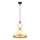 Lámpara colgante con cable MONZA 1xE27/40W/230V Ø 26 cm crema/bronce