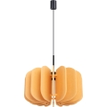 Lámpara colgante con cable MULA 1xE27/15W/230V, diámetro 45 cm, color amarillo