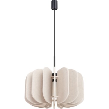 Lámpara colgante con cable MULA 1xE27/15W/230V, diámetro 45 cm, color crema