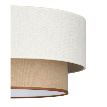 Lámpara colgante con cable NATIA 1xE27/60W/230V blanco/marrón