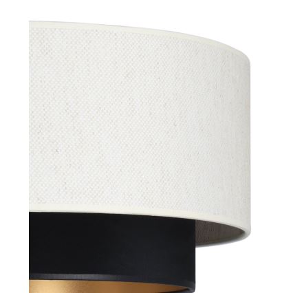 Lámpara colgante con cable NATIA 1xE27/60W/230V blanco/negro