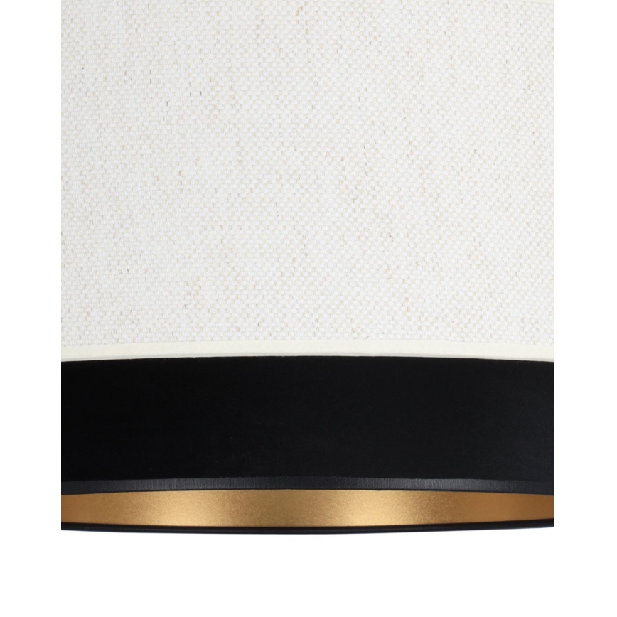 Lámpara colgante con cable NATIA 1xE27/60W/230V blanco/negro