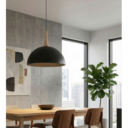 Lámpara colgante con cable NAUTICA 1xGX53/12W/230V, negra