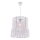 Lámpara colgante con cable NESS MACRAME 1xE27/40W/230V blanca