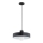 Lámpara colgante con cable NEVERA 1xE27/15W/230V negra