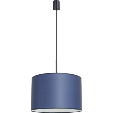 Lámpara colgante con cable NEVIA 1xE27/15W/230V Ø 40 cm azul