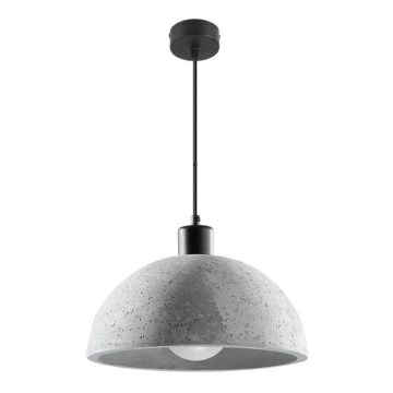 Lámpara colgante con cable PABLITO 1xE27/60W/230V hormigón