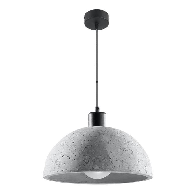 Lámpara colgante con cable PABLITO 1xE27/60W/230V hormigón