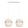 Lámpara colgante con cable PARIS 2xE27/60W/230V blanco/dorado