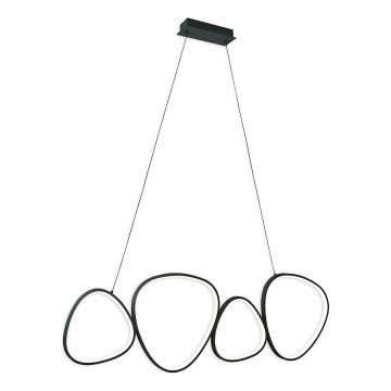 Lámpara colgante con cable PETRA LED/48W/230V 4000K negra