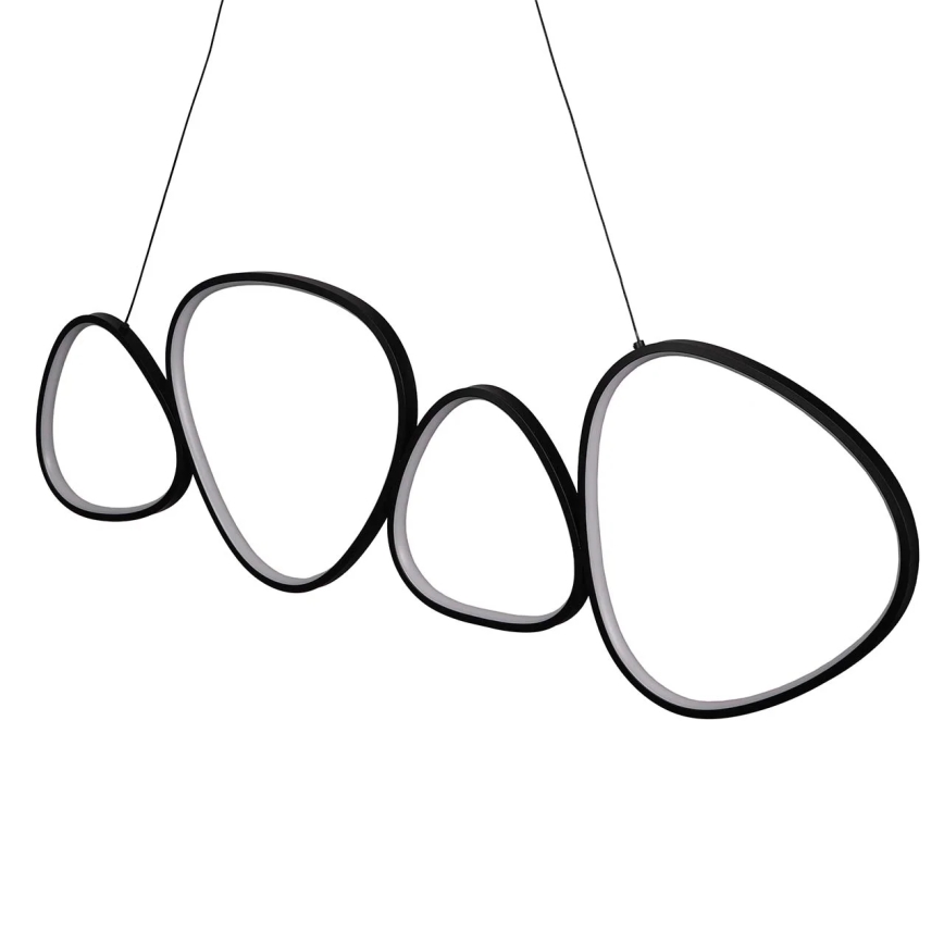 Lámpara colgante con cable PETRA LED/48W/230V 4000K negra