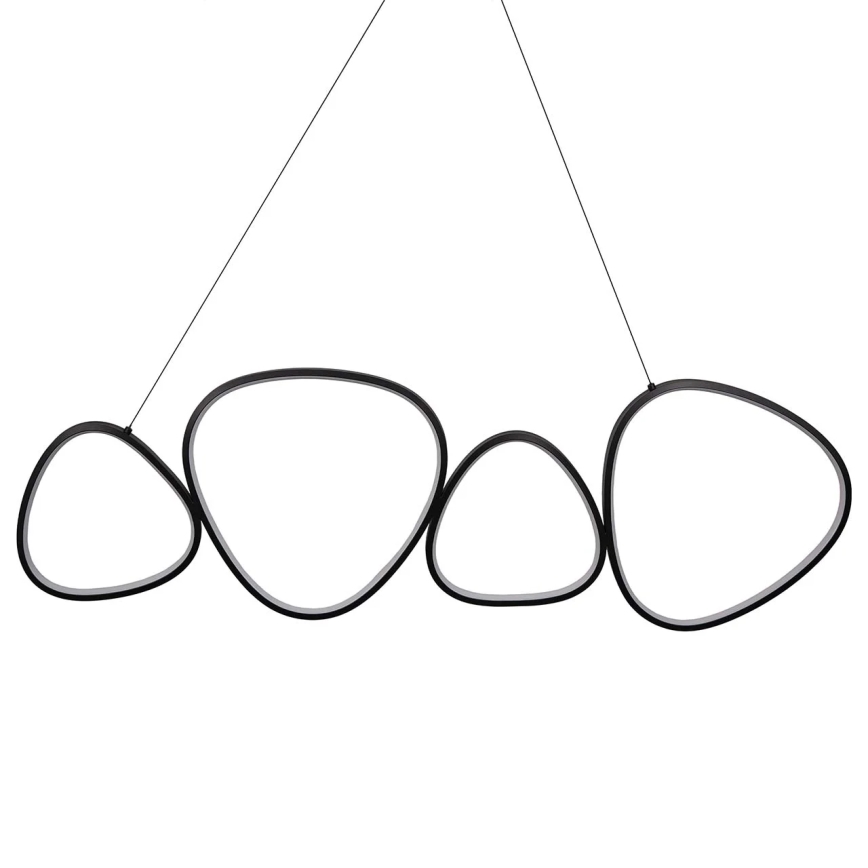 Lámpara colgante con cable PETRA LED/48W/230V 4000K negra