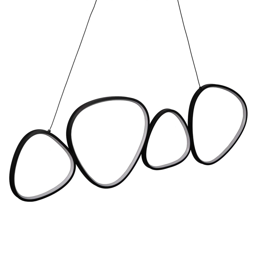 Lámpara colgante con cable PETRA LED/48W/230V 4000K negra