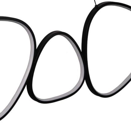 Lámpara colgante con cable PETRA LED/48W/230V 4000K negra