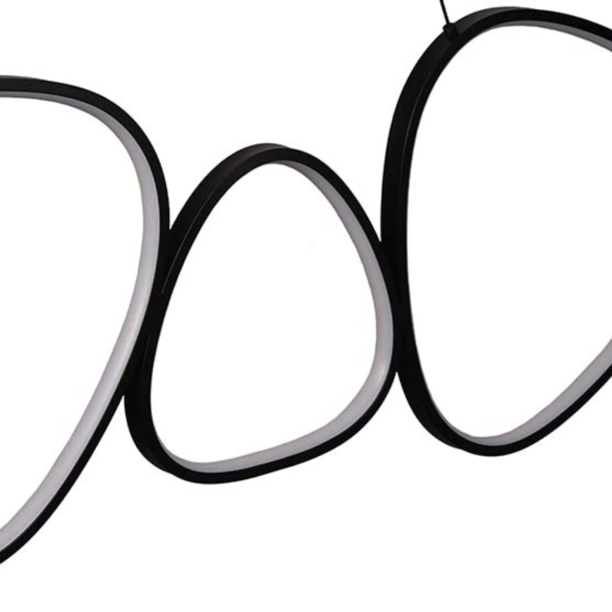 Lámpara colgante con cable PETRA LED/48W/230V 4000K negra