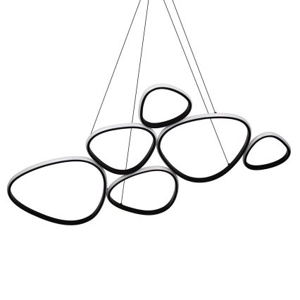 Lámpara colgante con cable PETRA LED/58W/230V 4000K negra