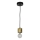 Lámpara colgante con cable PINO 1xE27/60W/230V pino