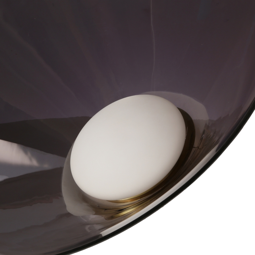 Lámpara colgante con cable PRESTO 1xGX53/10W/230V Ø 50 cm dorado/gris ahumado