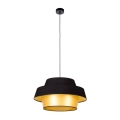 Lámpara colgante con cable PRETO GOLD 1xE27/60W/230V