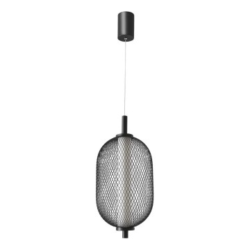 Lámpara colgante con cable PUMA LED/10W/230V, diámetro 15 cm, negra