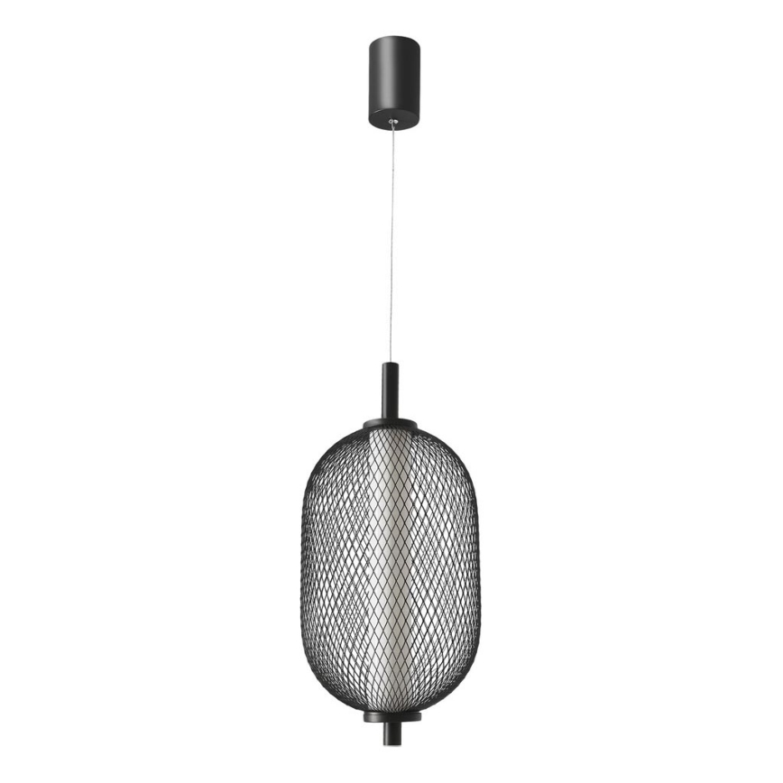 Lámpara colgante con cable PUMA LED/10W/230V, diámetro 15 cm, negra