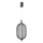 Lámpara colgante con cable PUMA LED/10W/230V, diámetro 15 cm, negra