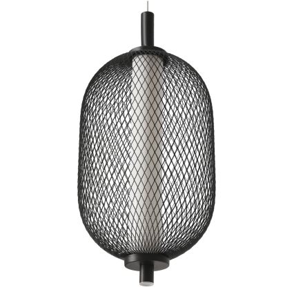 Lámpara colgante con cable PUMA LED/10W/230V, diámetro 15 cm, negra