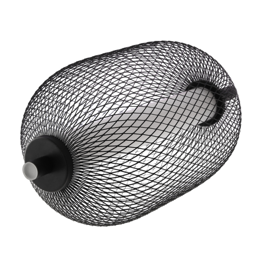 Lámpara colgante con cable PUMA LED/10W/230V, diámetro 15 cm, negra